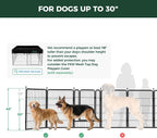 Dog Playpen, Indoor, Yard & RV Camping, 40" H, 16 Panels