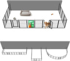 Dog Playpen, Indoor, Yard & RV Camping, 40" H, 16 Panels